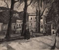 Strada a Soccavo (Paesaggio grigio), 1932, olio, esposta alla IV Sindacale Campana, 1933, ubicazione ignota